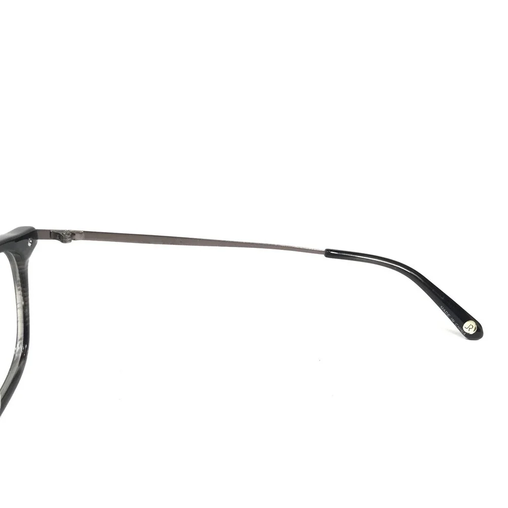 Jean Reno Eyeglasses Frames 1872 C1 Black Grey Horn Square Full Rim 49-21-140